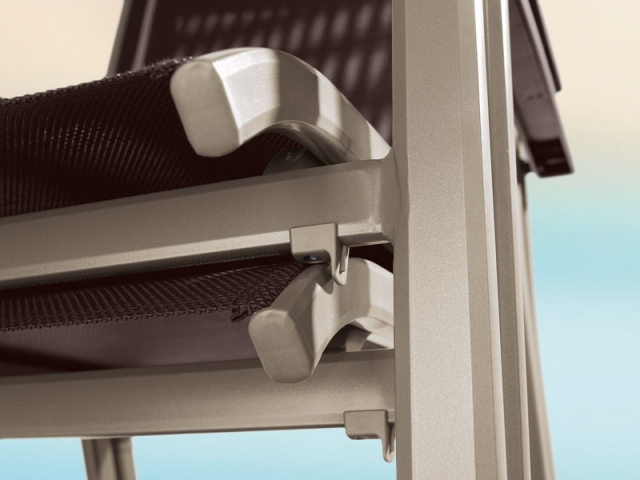 Sieger Bodega Stapelsessel, Aluminium graphit