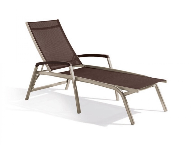 Sieger Bodega Stapelrollliege Aluminium Aluminium champagner klappbar