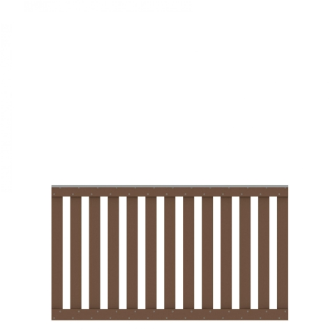 Raja WPC Vorgartenzaun 2628, braun - 149x85cm
