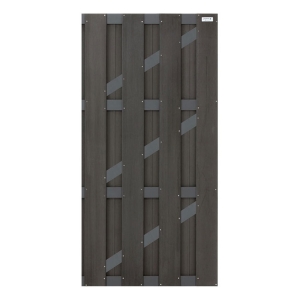 Elephant Basic Gartentor WPC anthrazit 90x180cm inkl. Beschl&auml;ge