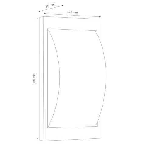 LCD Wandleuchte 069 Graphit