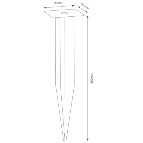 LCD Erdspie� f�r Steckdosens�ulen 097E Edelstahl
