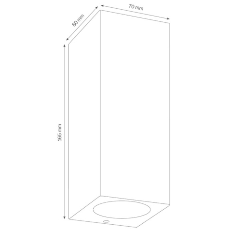LCD Wandleuchte 5051 Edelstahl