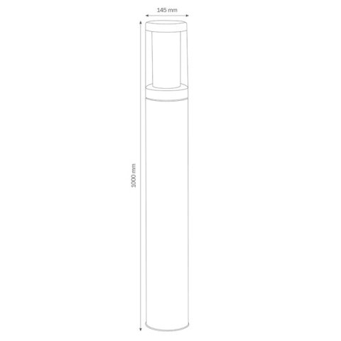 LCD Standleuchte 1312 Graphit
