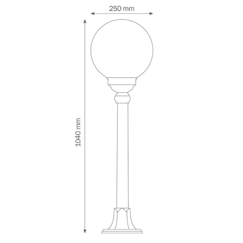 LCD Standleuchte 1132 Wei�
