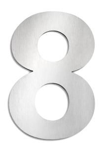 CMD Hausnummer gro&szlig; 8 Edelstahl