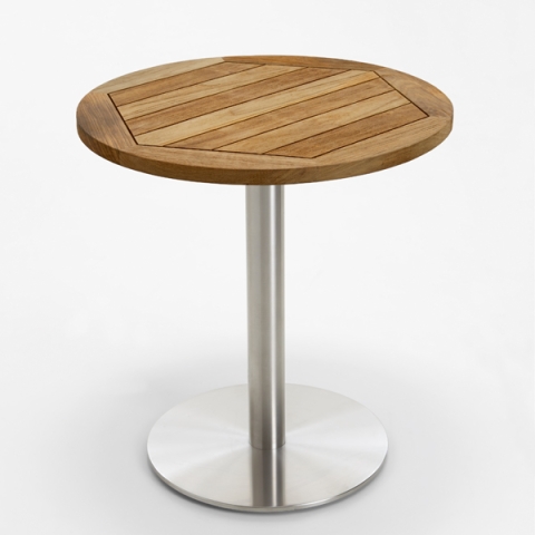 Niehoff Bistro Tisch rund 125cm, Teak ge�lt