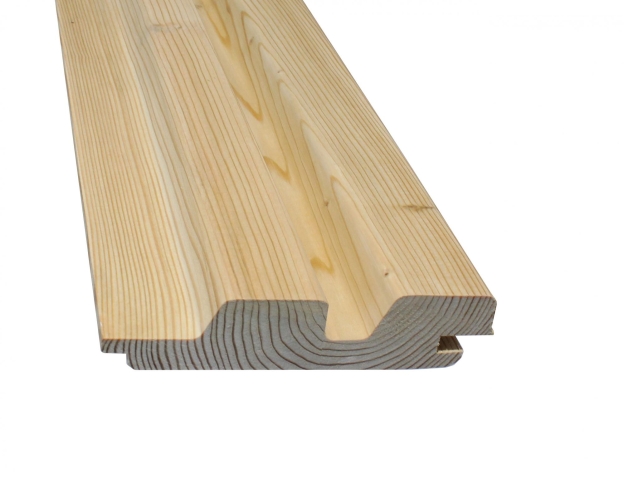 Fassadenprofil Doppelrhombus-Profil 27x144mm aus kanadischer L�rche