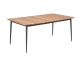 Niehoff Luna Tisch 160x95cm, Gestell Aluminium anthrazit, Tischplatte Teak natur