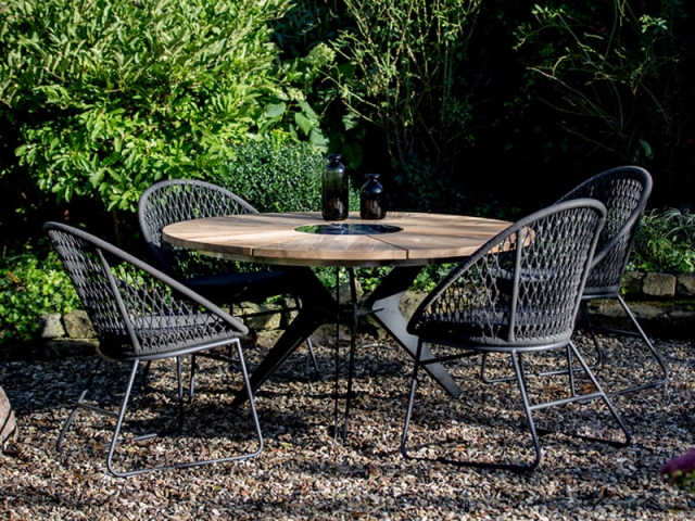 Niehoff Kuta Sessel inkl. Sitzkissen, Sitzschale Kordelflechtung