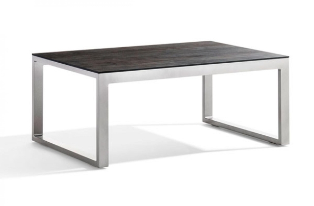Sieger Loungetisch 105x70x44cm graphit, Tischplatte HPL schiefer