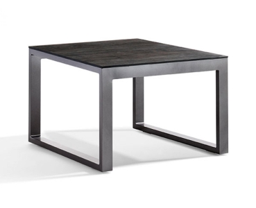 Sieger Loungetisch 60x60x44cm eisengrau, Tischplatte HPL eisengrau