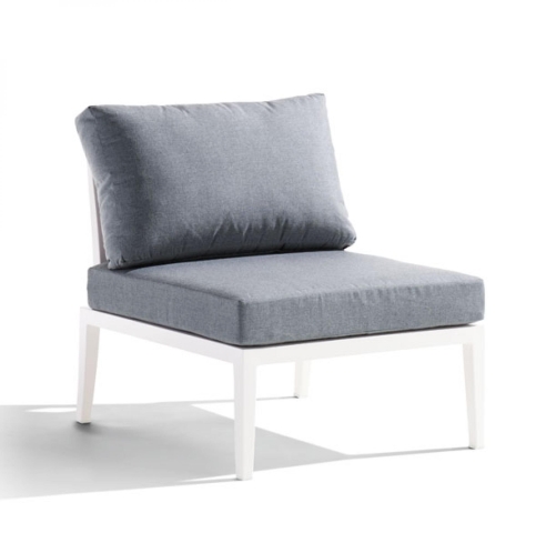 Sieger Cannes Mittelelement Aluminium wei� inkl. Polster (Ausstellungsst&uuml;ck)