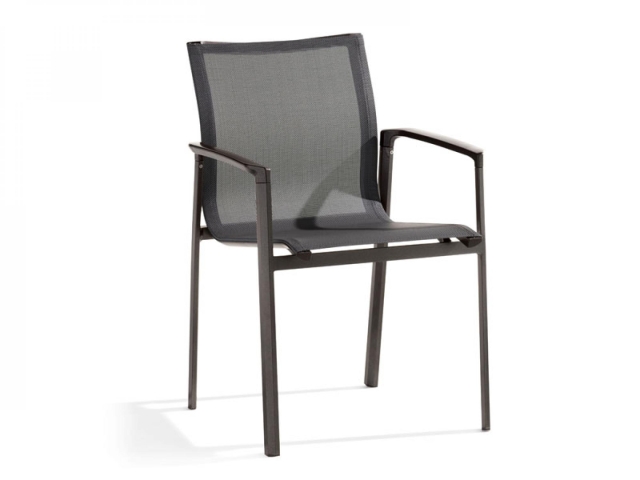 Sieger Bozen Stapelsessel,Aluminium eisengrau