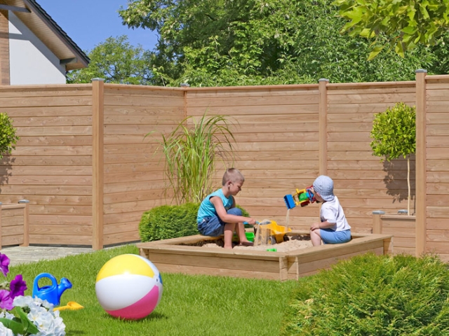 Gardo Systempfosten L�rche natur 180cm - 9,0x9,0cm