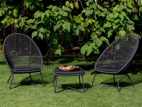 Niehoff Kuta Hocker 50x50cm mit Kissen