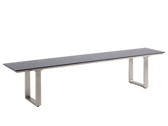 Niehoff Nemo HPL-Bank 160cm, Gestell Edelstahl