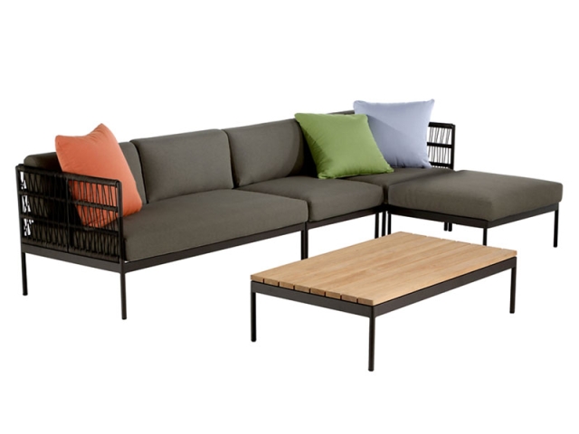 Niehoff Azuri Loungesessel Alumium anthrazit inkl. Polster