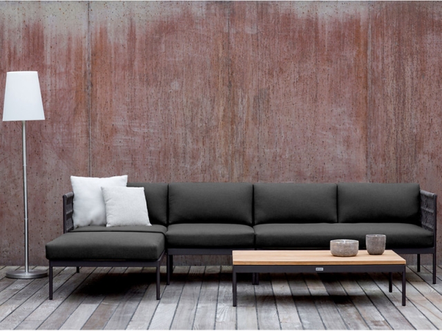 Niehoff Azuri Loungesessel Alumium anthrazit inkl. Polster