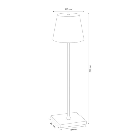 LCD Tischleuchte 5099 Silber