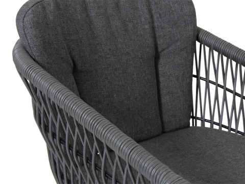 Brafab Kenton Diningstuhl geflochten, Teak Gestell, inkl. Kissen