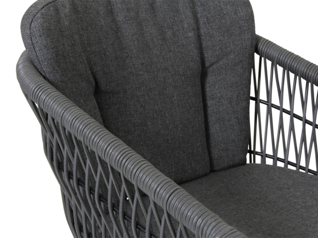 Brafab Kenton Diningstuhl geflochten, Teak Gestell, inkl. Kissen