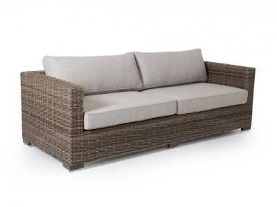 Brafab Ninja Lounge 3-Sitzer 212cm, Geflecht New Rustic inkl. Polster