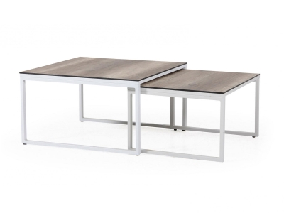 Brafab Talance Kaffeetisch-Set, wei&szlig;-beige