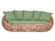 Apple Bee Cocoon Lounge Sofa Gr�n inkl. Kissen 236x130x92cm