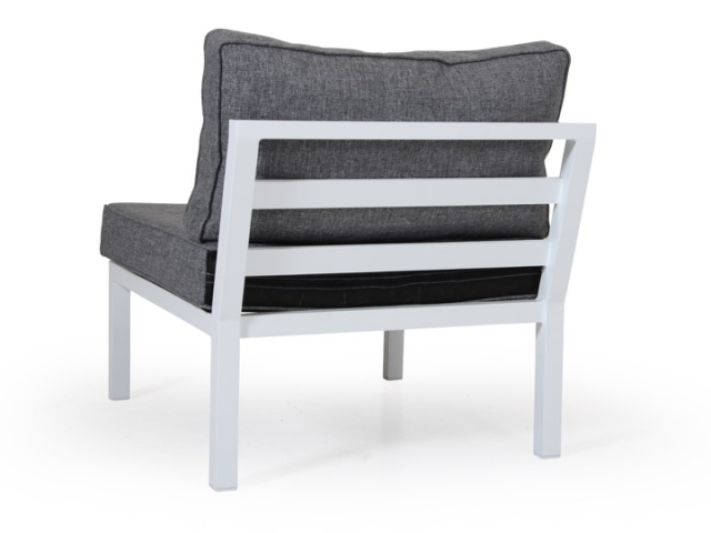 Brafab Weldon Loungeset 226x226cm, Aluminium wei�, inkl. Polster