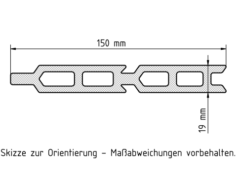 Elephant Steckzaun Rhombus WPC ipe co-extrudiert, 6er Set