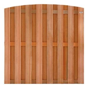 Elephant Keruing Hartholz Bohlenzaun gebogen 180x180cm Elephant Keruing Hartholz Bohlenzaun gebogen 180x180cm