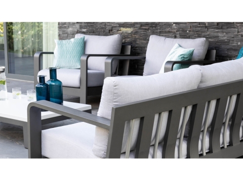 Apple Bee Delgado Loungesessel 88x80x64cm Aluminium anthrazit