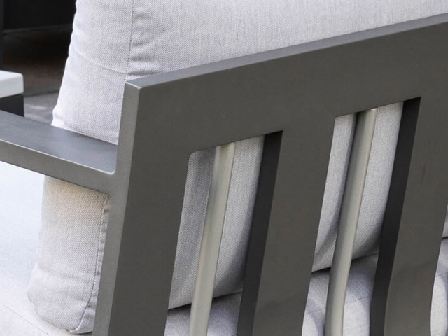 Apple Bee Delgado Loungesessel 88x80x64cm Aluminium anthrazit