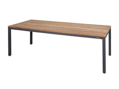 Zebra Alex Gartentisch 220x100cm aus recyceltem Teakholz