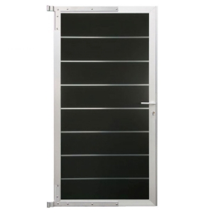 Elephant Zauntor Modular EVO 180 WPC anthrazit, Leiste Silber 90x176cm inkl. Beschlag