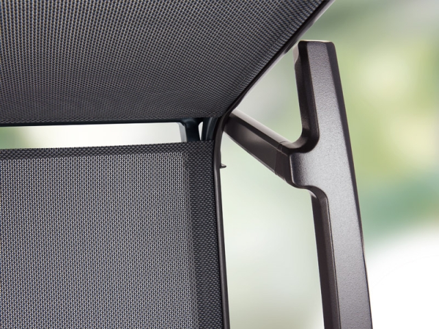 Sieger Salerno Stapelsessel Aluminium graphit