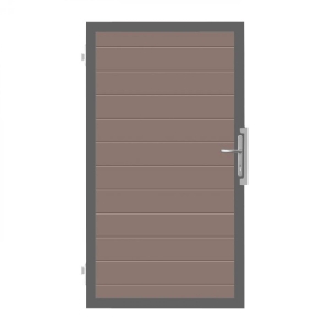 GrojaSolid BPC Steckzaun Universal Tor 100x180cm terra-anthrazit