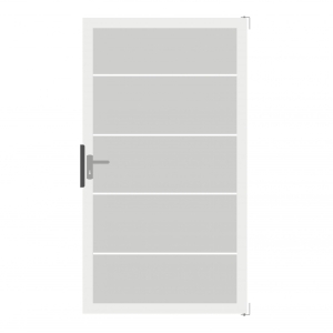 GroJa Ambiente Glastor DIN links 100x180cm ESG Blockstreifen-Rahmen EV1