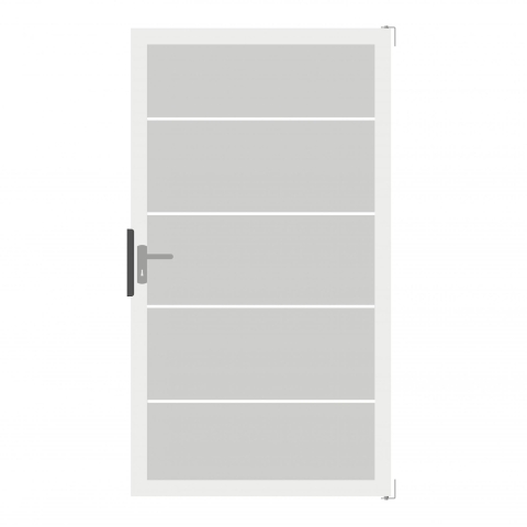 GroJa Ambiente Glastor DIN links 100x180cm ESG Blockstreifen-Rahmen EV1