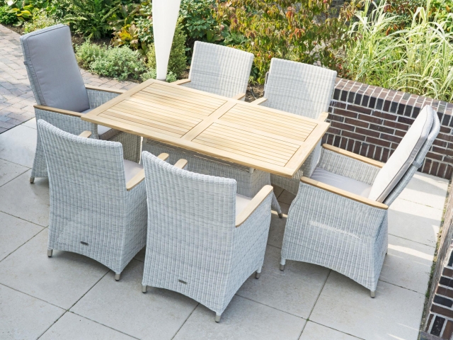 Zebra Gartenm�bel-Set Novus-Loomus Silk White