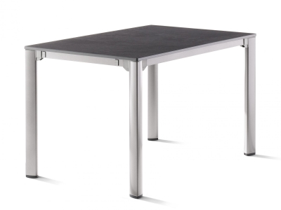 Sieger Exclusiv-Tisch verl&auml;ngerbar 120-170-220cm, graphit Tischpl. Vivodur Schiefer