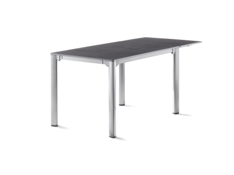 Sieger Exclusiv-Tisch verl�ngerbar 120-170-220cm, graphit Tischpl. Vivodur Schiefer