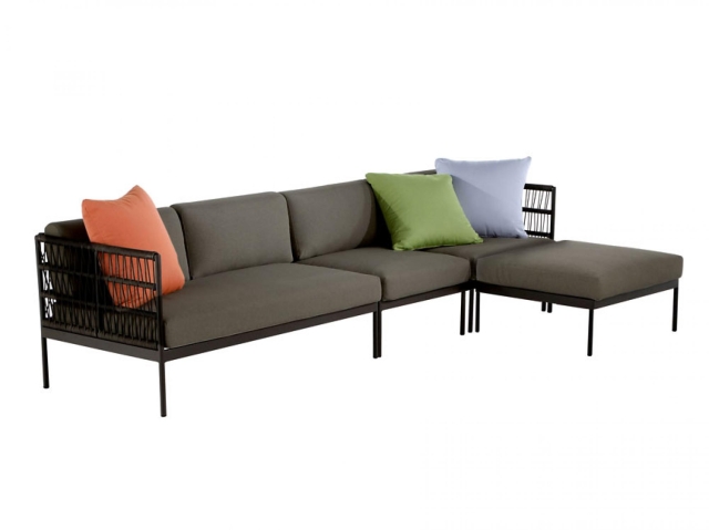 Niehoff Gartenm�bel Loungegarnitur Azuri 5 Aluminium anthrazit, 4-teilig