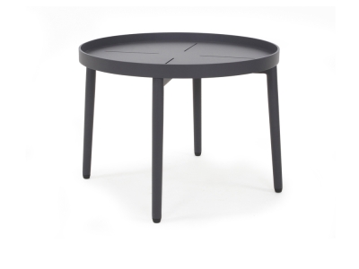 Niehoff Kuta Beistelltisch rund 50cm, H=34cm, anthrazit