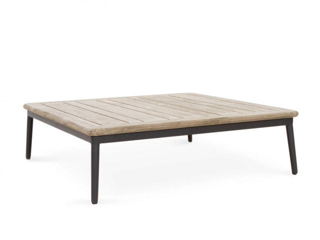 Niehoff Freeport Kaffeetisch 89x89cm, Tischplatte Teak geb�rstet