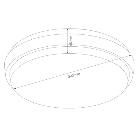 LCD Wand- und Deckenleuchte 5067 LED, Graphit