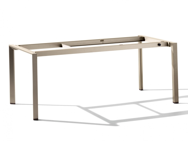 Sieger Tischgestell ausziehbar 180-290x100cm Gestell Champagner ohne Tischplatten