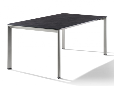 Sieger Tisch verl�ngerbar 180-290x100cm Graphit-Zement anthrazit