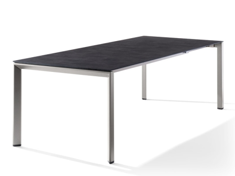 Sieger Tisch verl�ngerbar 180-290x100cm Graphit-Zement anthrazit